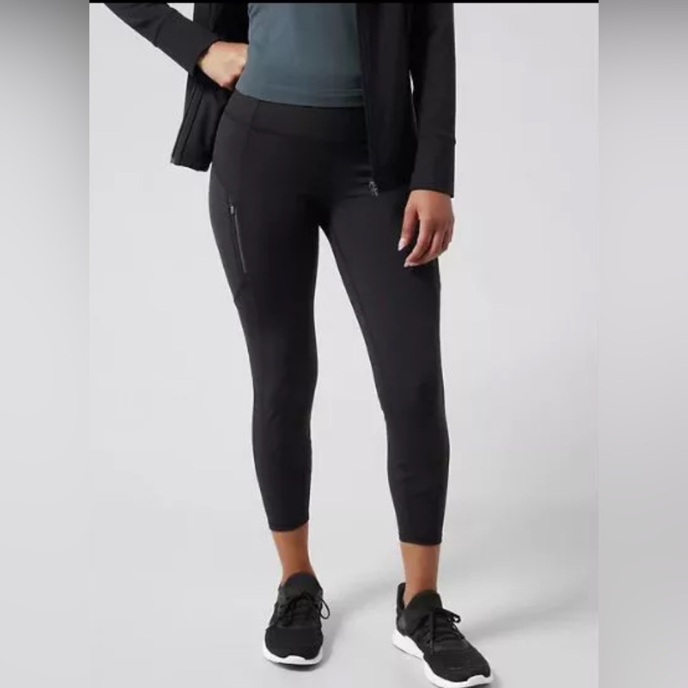 Athleta Black Rainier 7/8 Leggings NWT